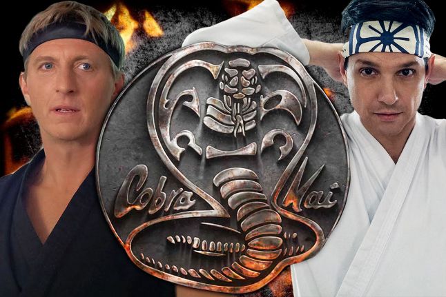 johnny lawrence e Daniel Larusso e simbolo do cobra kai