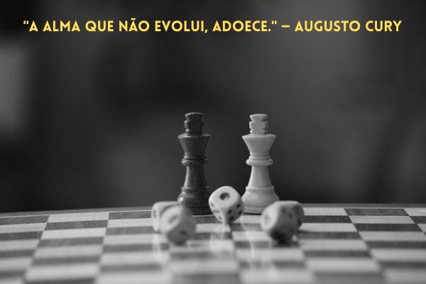 frases de evolução peça de xadrex com frase de evolução
