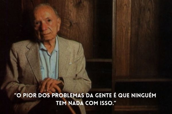 frases mario quintana mario quintana sentado de paletó e bengala