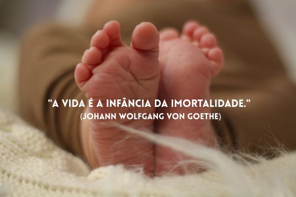 frases sobre vida pé de bebê