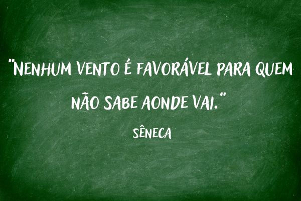 frase de reflexão quadro verde com frase de reflexão
