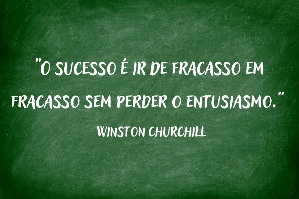frase de reflexão frase de reflexão num quadro verde