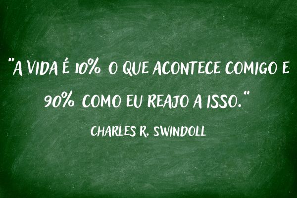 frases de reflexão frase de reflexão em quadro verde