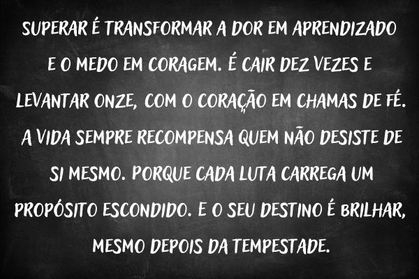 quadro com mensagem