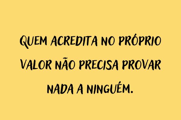frases de autoestima num quadro amarelo