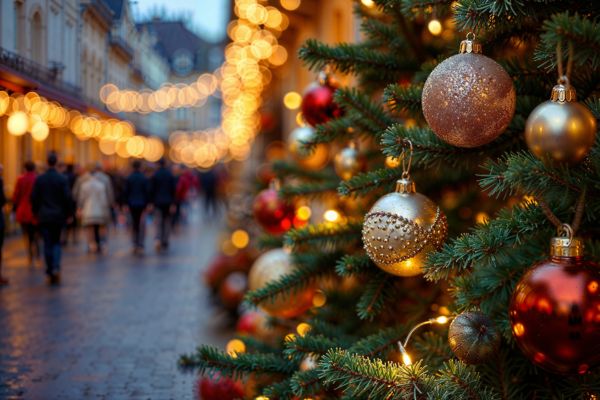 arvore simbolo do natal arvore de natal na rua