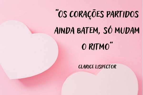 frases coração partido quadro rosa com coração e frase de coração partido