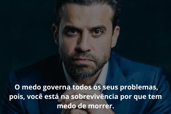 frases pablo marçal motivacional Citação de Pablo Marçal sobre destravar a mente e o autogoverno.