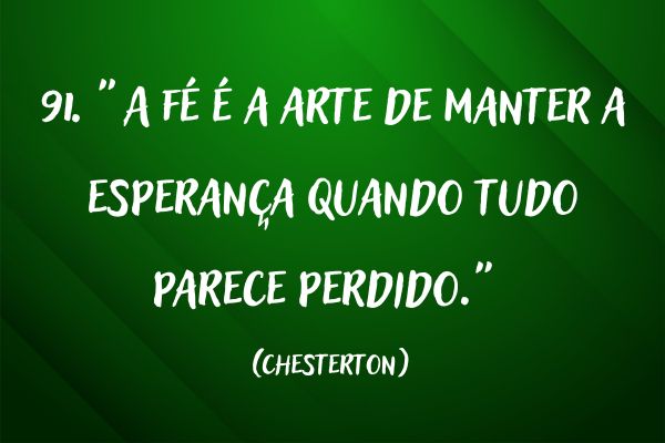 frases de fé frase de fé com fundo verde