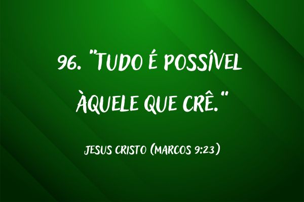 frases de fé frase de fé com fundo verde