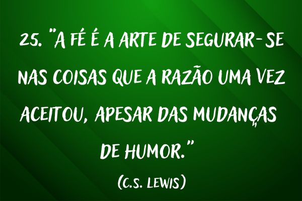 frases de fé frase com fundo verde