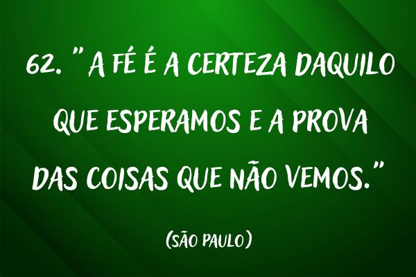 frases de fé frase de fé com fundo verde