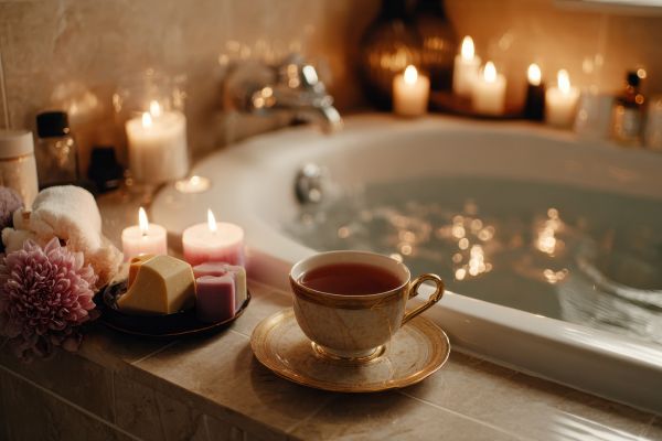 autocuidado - banho relaxante Autocuidado: 6 Práticas para Transformar sua Rotina e Bem Estar Diário