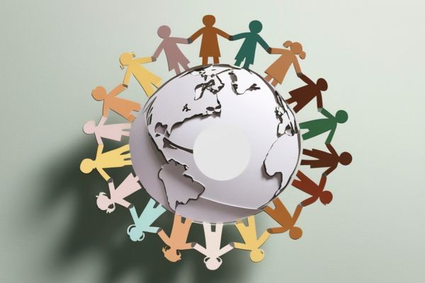 crenças limitantes ambiente social e cultural Ilustração do ambiente social e cultural mostrando o que são crenças limitantes formadas pela influência coletiva
