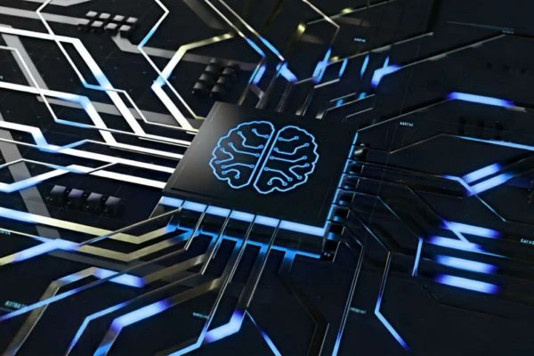 Ilustração representando as limitações da inteligência artificial na análise de dados e na gestão de projetos.