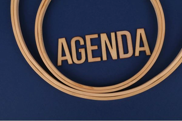 Palavra "Agenda" representando o conceito de agenda digital para organizar compromissos, tarefas e eventos.