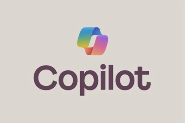 Logotipo do Microsoft Copilot, ferramenta de inteligência artificial para aumentar a produtividade e apoiar a gestão de projetos.